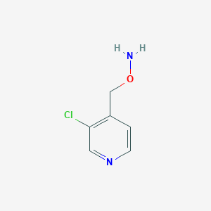 molecular formula C6H7ClN2O B15309634 O-[(3-chloropyridin-4-yl)methyl]hydroxylamine 