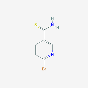 molecular formula C6H5BrN2S B15309787 6-Bromopyridine-3-carbothioamide 