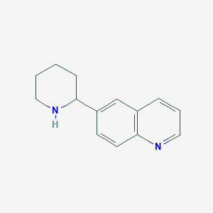 molecular formula C14H16N2 B15309801 6-(Piperidin-2-yl)quinoline 