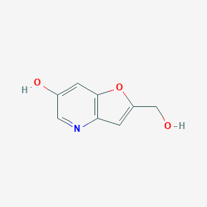 molecular formula C8H7NO3 B1530988 2-(Hydroxymethyl)furo[3,2-b]pyridin-6-ol CAS No. 1186310-89-3