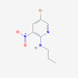 molecular formula C8H10BrN3O2 B1530989 5-Bromo-3-nitro-N-propylpyridin-2-amine CAS No. 1033202-50-4