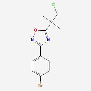 3-(4-Bromophenyl)-5-(1-chloro-2-methylpropan-2-YL)-1,2,4-oxadiazole
