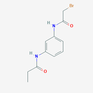 N-{3-[(2-Bromoacetyl)amino]phenyl}propanamide