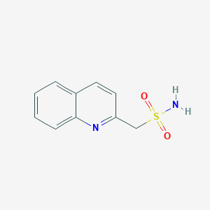 molecular formula C10H10N2O2S B15310067 2-Quinolinemethanesulfonamide CAS No. 1094770-15-6