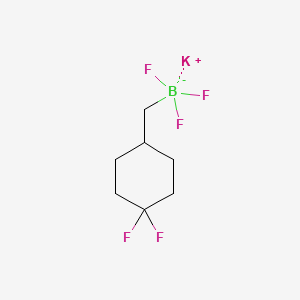 molecular formula C7H11BF5K B15310123 Potassium [(4,4-difluorocyclohexyl)methyl]trifluoroboranuide 