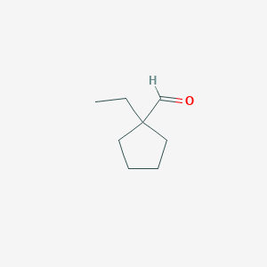 molecular formula C8H14O B15310172 1-Ethylcyclopentane-1-carbaldehyde 