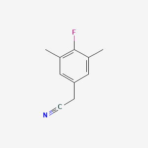 molecular formula C10H10FN B1531019 4-Fluoro-3,5-dimethylphenylacetonitrile CAS No. 1000513-61-0