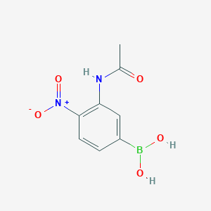 (3-Acetamido-4-nitrophenyl)boronic acid