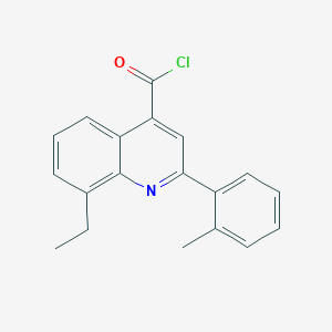 molecular formula C19H16ClNO B1531040 8-Ethyl-2-(2-methylphenyl)quinoline-4-carbonyl chloride CAS No. 1160261-13-1