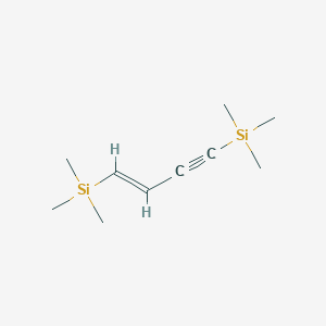 molecular formula C10H20Si2 B15310475 Silane, (1E)-1-buten-3-yne-1,4-diylbis[trimethyl- 