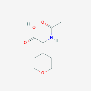molecular formula C9H15NO4 B1531049 N-Acetyl-4'-tetrahydropyranylglycine CAS No. 1219171-26-2