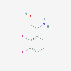 molecular formula C8H9F2NO B15310568 2-Amino-2-(2,3-difluorophenyl)ethan-1-ol 