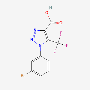 1-(3-bromophenyl)-5-(trifluoromethyl)-1H-1,2,3-triazole-4-carboxylic acid