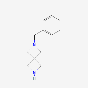 molecular formula C12H16N2 B1531065 2-Benzyl-2,6-diazaspiro[3.3]heptane CAS No. 1194508-28-5