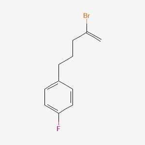 molecular formula C11H12BrF B1531083 2-Bromo-5-(4-fluorophenyl)-1-pentene CAS No. 1143461-61-3