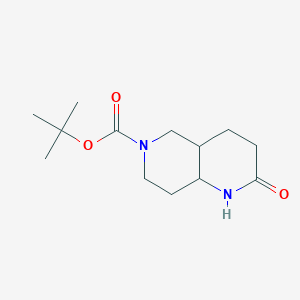 molecular formula C13H22N2O3 B1531093 tert-Butyl 2-oxooctahydro-1,6-naphthyridine-6(2H)-carboxylate CAS No. 1221818-65-0