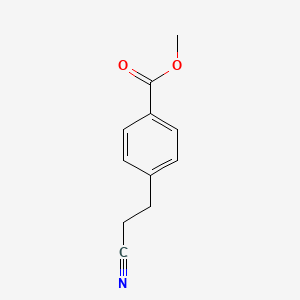molecular formula C11H11NO2 B15310967 Methyl 4-(2-cyanoethyl)benzoate 