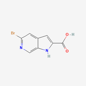 molecular formula C8H5BrN2O2 B1531100 5-bromo-1H-pyrrolo[2,3-c]pyridine-2-carboxylic acid CAS No. 800401-71-2