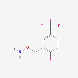 molecular formula C8H7F4NO B15311046 o-{[2-Fluoro-5-(trifluoromethyl)phenyl]methyl}hydroxylamine 