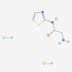 molecular formula C5H9Cl2N3OS B1531109 2-Amino-N-(thiazol-2-yl)acetamide dihydrochloride CAS No. 1287066-91-4