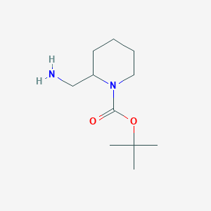 molecular formula C11H22N2O2 B153111 叔丁基 2-(氨基甲基)哌啶-1-甲酸酯 CAS No. 370069-31-1