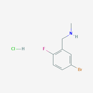 molecular formula C8H10BrClFN B1531113 [(5-Bromo-2-fluorophenyl)methyl](methyl)amine hydrochloride CAS No. 1235439-04-9