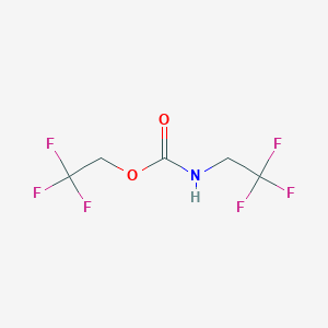molecular formula C5H5F6NO2 B1531122 2,2,2-trifluoroethyl N-(2,2,2-trifluoroethyl)carbamate CAS No. 1221722-29-7