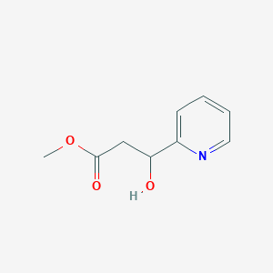 molecular formula C9H11NO3 B15311276 Methyl 3-hydroxy-3-(pyridin-2-yl)propanoate 