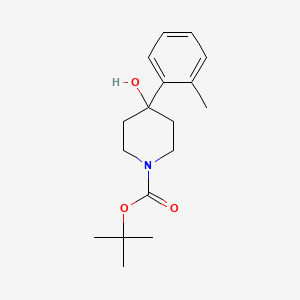 molecular formula C17H25NO3 B1531133 1-Boc-4-(2-methylphenyl)-4-hydroxypiperidine CAS No. 553630-96-9