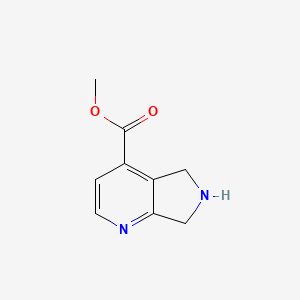 molecular formula C9H10N2O2 B15311379 methyl 5H,6H,7H-pyrrolo[3,4-b]pyridine-4-carboxylate 