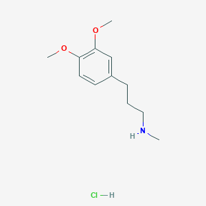 molecular formula C12H20ClNO2 B1531146 [3-(3,4-Dimethoxyphenyl)propyl](methyl)amine hydrochloride CAS No. 83979-31-1