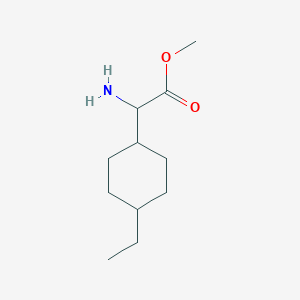 molecular formula C11H21NO2 B15311527 Methyl 2-amino-2-(4-ethylcyclohexyl)acetate 