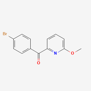 molecular formula C13H10BrNO2 B1531161 2-(4-Bromobenzoyl)-6-methoxypyridine CAS No. 1187171-03-4