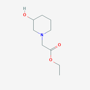 molecular formula C9H17NO3 B1531169 Ethyl 2-(3-hydroxypiperidin-1-yl)acetate CAS No. 1250240-29-9