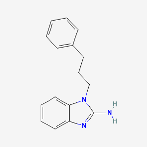 molecular formula C16H17N3 B1531171 1-(3-phenylpropyl)-1H-1,3-benzodiazol-2-amine CAS No. 1178833-41-4