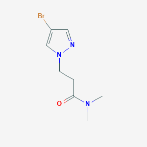 molecular formula C8H12BrN3O B1531179 3-(4-bromo-1H-pyrazol-1-yl)-N,N-dimethylpropanamide CAS No. 1184274-21-2
