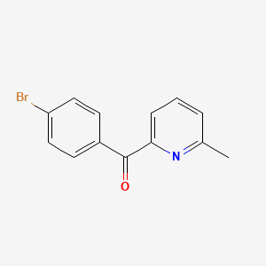 B1531185 2-(4-Bromobenzoyl)-6-methylpyridine CAS No. 1187170-43-9