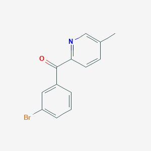 molecular formula C13H10BrNO B1531187 2-(3-Bromobenzoyl)-5-methylpyridine CAS No. 1187170-72-4