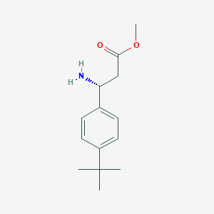 molecular formula C14H21NO2 B15312067 Methyl (r)-3-amino-3-(4-(tert-butyl)phenyl)propanoate 