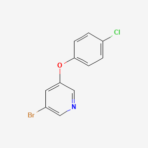 molecular formula C11H7BrClNO B1531218 3-Bromo-5-(4-chlorophenoxy)pyridine CAS No. 28232-66-8