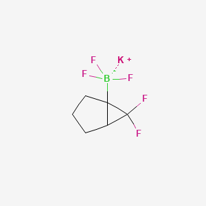 molecular formula C6H7BF5K B15312218 Potassium (6,6-difluorobicyclo[3.1.0]hexan-1-yl)trifluoroborate 