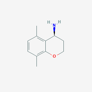 molecular formula C11H15NO B15312269 (S)-5,8-Dimethylchroman-4-amine 