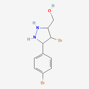 molecular formula C10H12Br2N2O B1531233 (4-Bromo-3-(4-bromophenyl)-1H-pyrazol-5-yl)methanol CAS No. 1239460-39-9