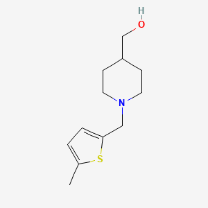 (1-((5-Methylthiophen-2-yl)methyl)piperidin-4-yl)methanol