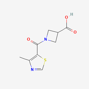 1-(4-Methyl-1,3-thiazole-5-carbonyl)azetidine-3-carboxylic acid