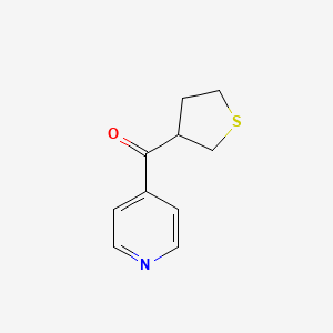 molecular formula C10H11NOS B1531243 Pyridin-4-yl(tetrahydrothiophen-3-yl)methanone CAS No. 1339715-63-7