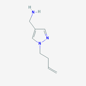 [1-(but-3-en-1-yl)-1H-pyrazol-4-yl]methanamine