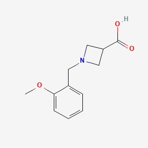 1-[(2-Methoxyphenyl)methyl]azetidine-3-carboxylic acid