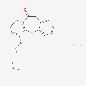 Dibenzo(b,f)thiepin-10(11H)-one, 6-(3-(dimethylamino)propoxy)-, hydrochloride