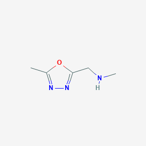 molecular formula C5H9N3O B1531252 N-Methyl-1-(5-methyl-1,3,4-oxadiazol-2-YL)methanamine CAS No. 887405-27-8